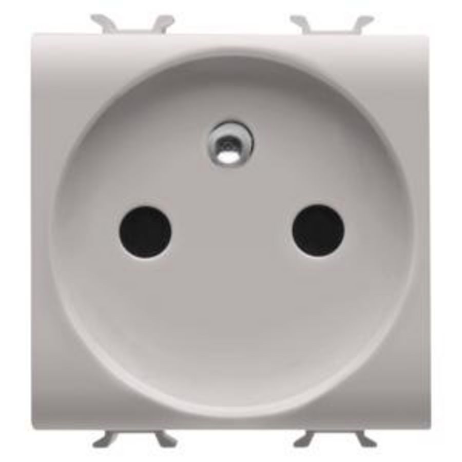 FRENCH STANDARD SOCKET- 250V ac-2P+E 16A-2 MODULES VVE=6