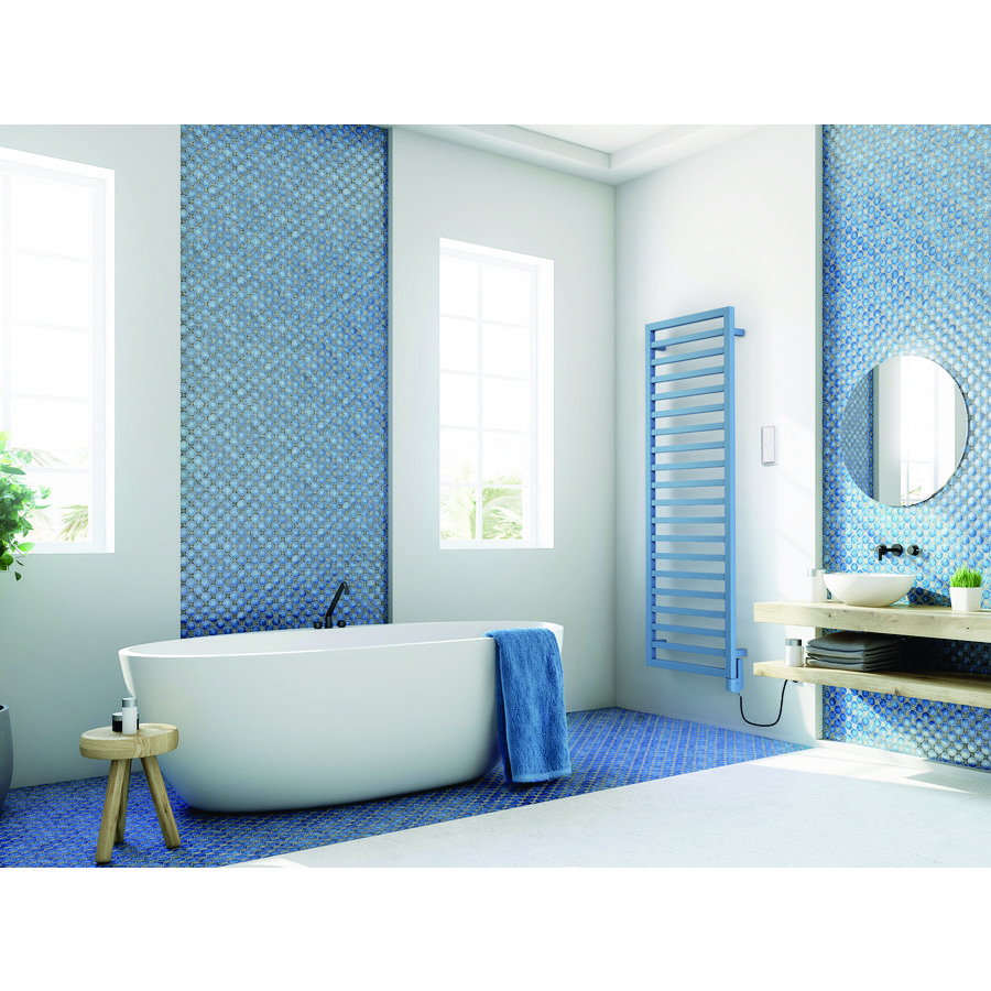 Elektr. badkamerradiator QUARO-EL 1045x454mm 400W IHD + afstandsbediening wit RAL9016
