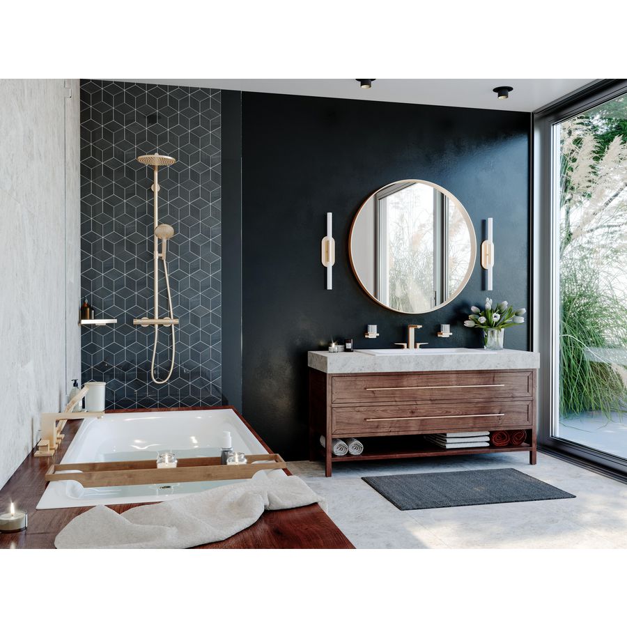 Showerpipe 240 Raindance S Powderrain 1 straalsoort 27633140 brushed bronze