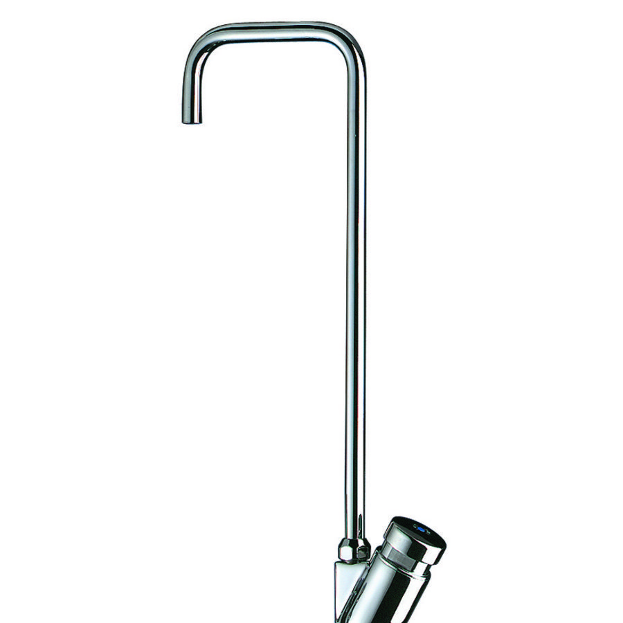 Fonteinkraan met hoge uitloop aansl. 3/8"bt. spr.90mm