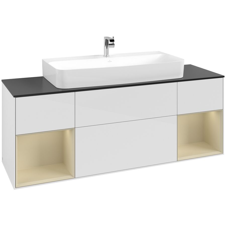 Wastafelonderkast Finion 1600x603x501mm G.White.L G212HJGF