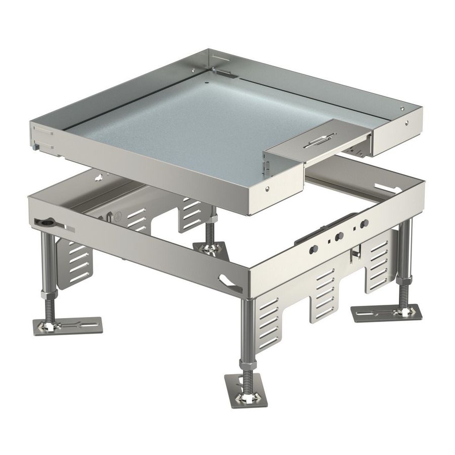 Vierkante cassette snoeruitgang 243x243mm rvs A2 1 7409218