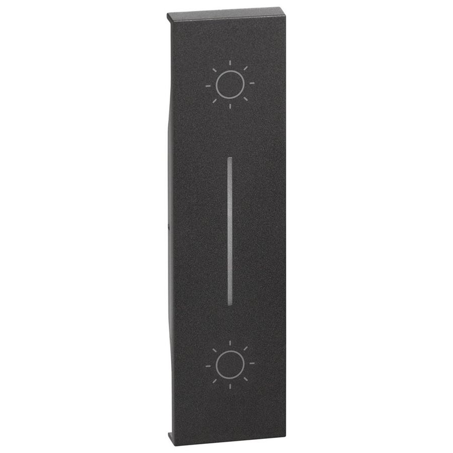 Toets 2 x drukknop zwart 1 module LivingNow