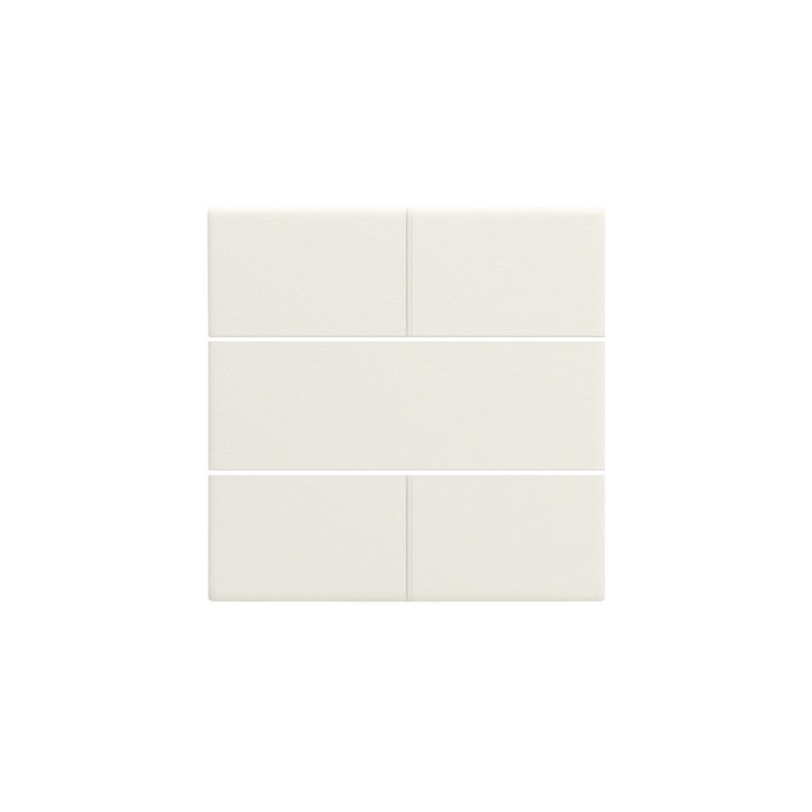 Afwerkingsset voor 4-voudige potentiaalvrije drukknop 24V cotton white textured