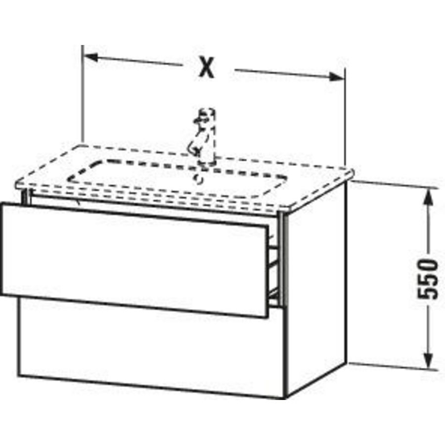 L-cube Wt+onderkast afm.1020x481 Noten mat