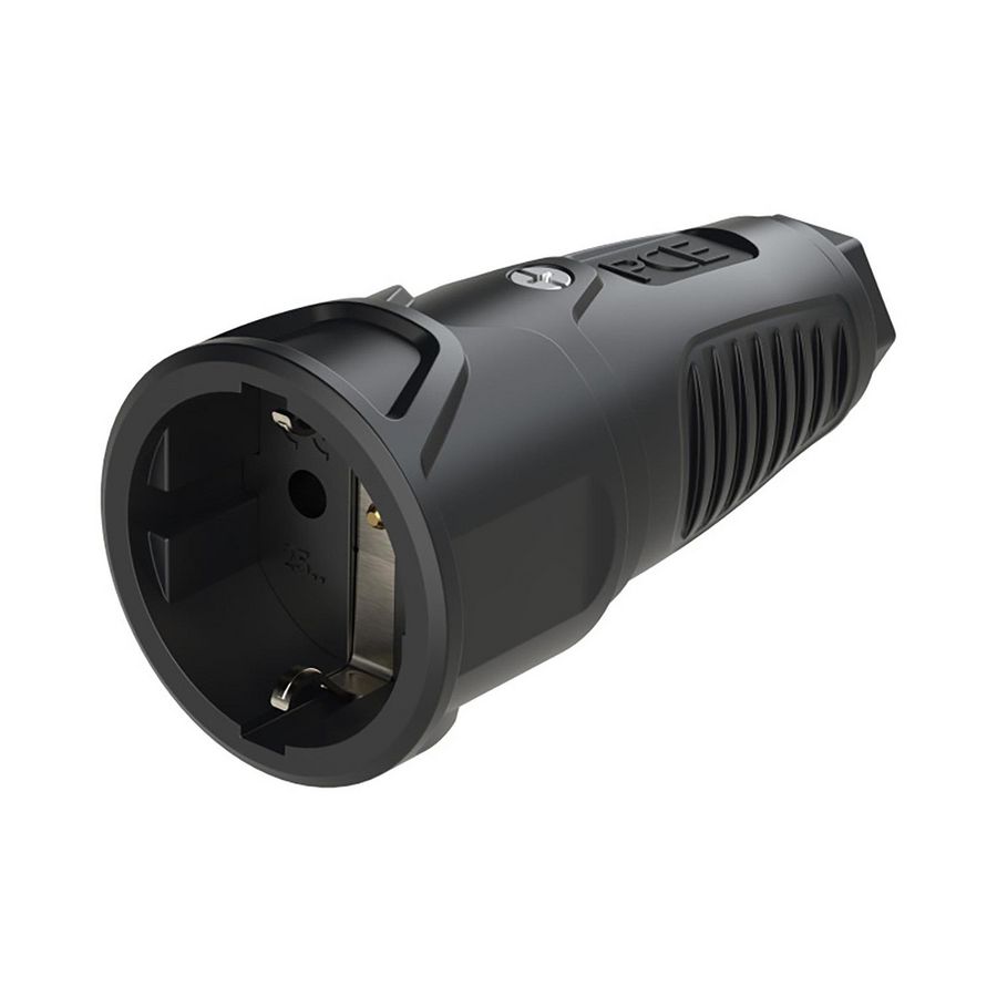 Koppelcontactstop randaarde Taurus2 zwa/zwa volrubber VVE=20