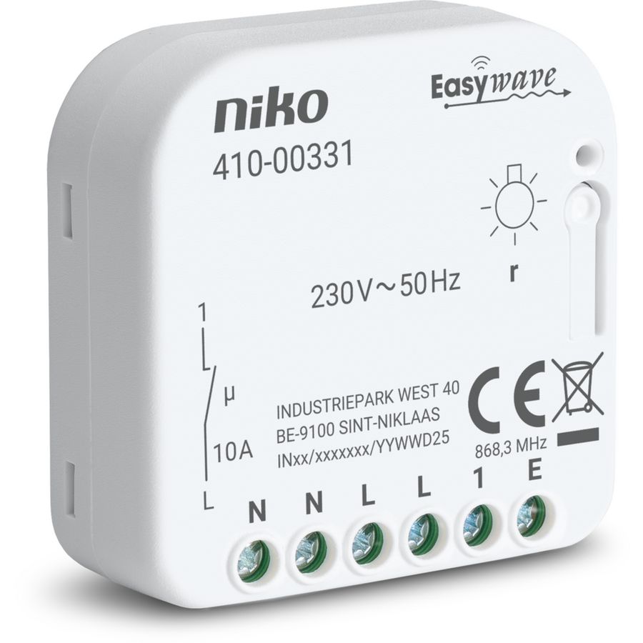 RF-ontvanger, 230 V, 1 N.O.-contact, inbouw