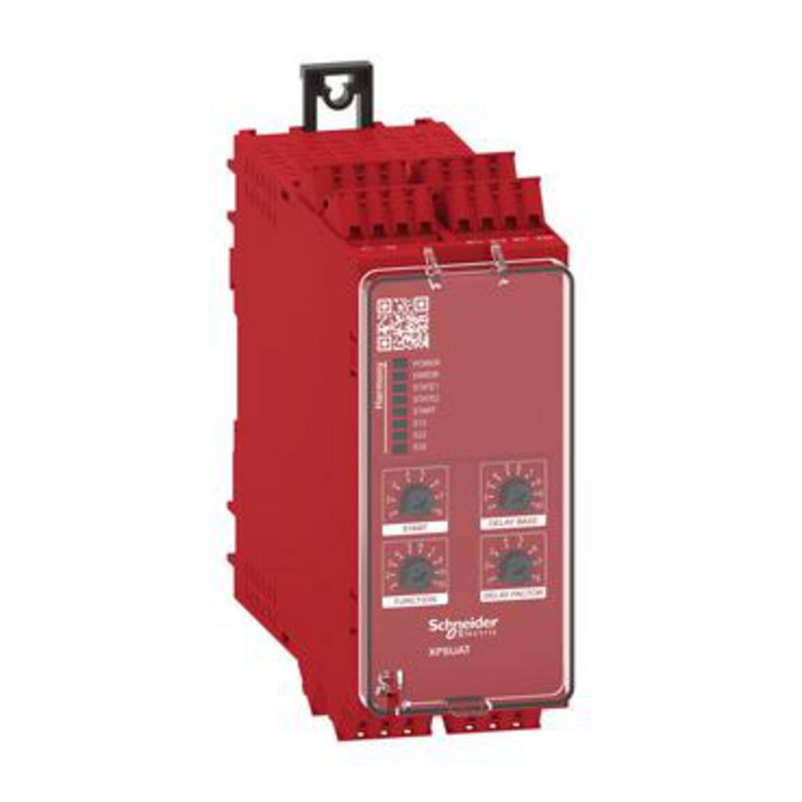 Module Cat.4 features XPSUAT + delayed outputs 48-240vac/dc