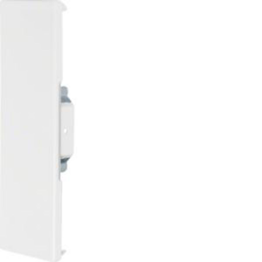Eindplaat staal voor goot BRS 65x210mm helderwit