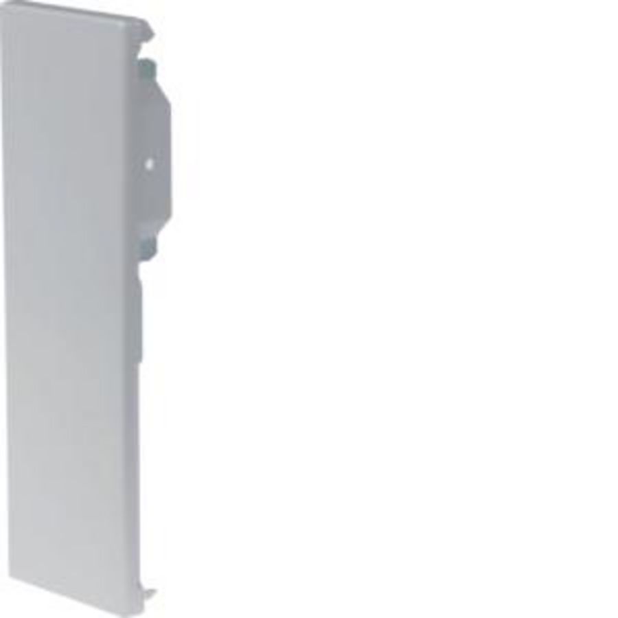 Eindplaat staal voor goot BRS 65x210mm dubbel lichtgrijs