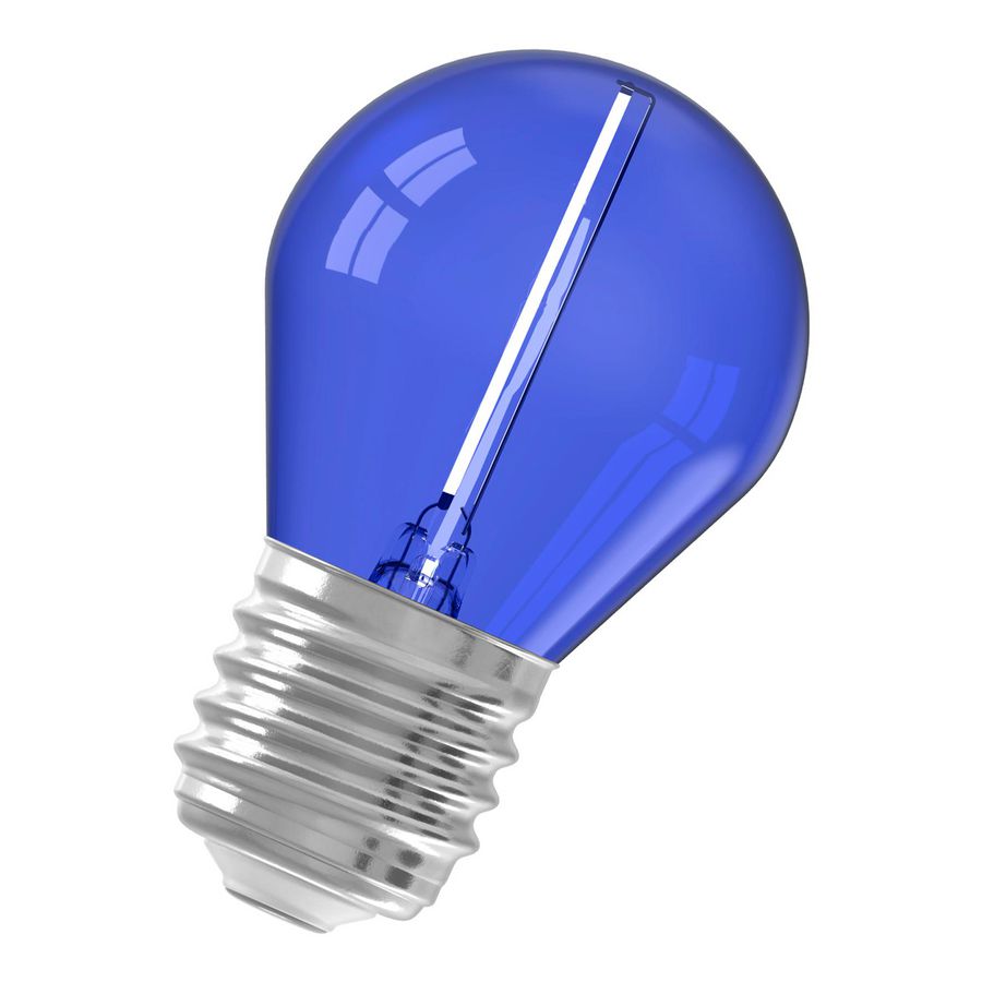 LED-lamp Ball G45 E27 240V 1W blauw