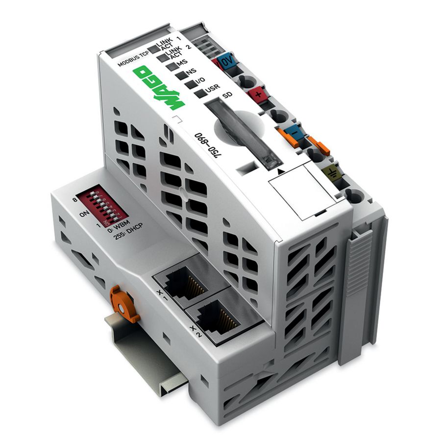 Controller Modbus TCP Vierde generatie 2 x Ethernet, SD-kaar