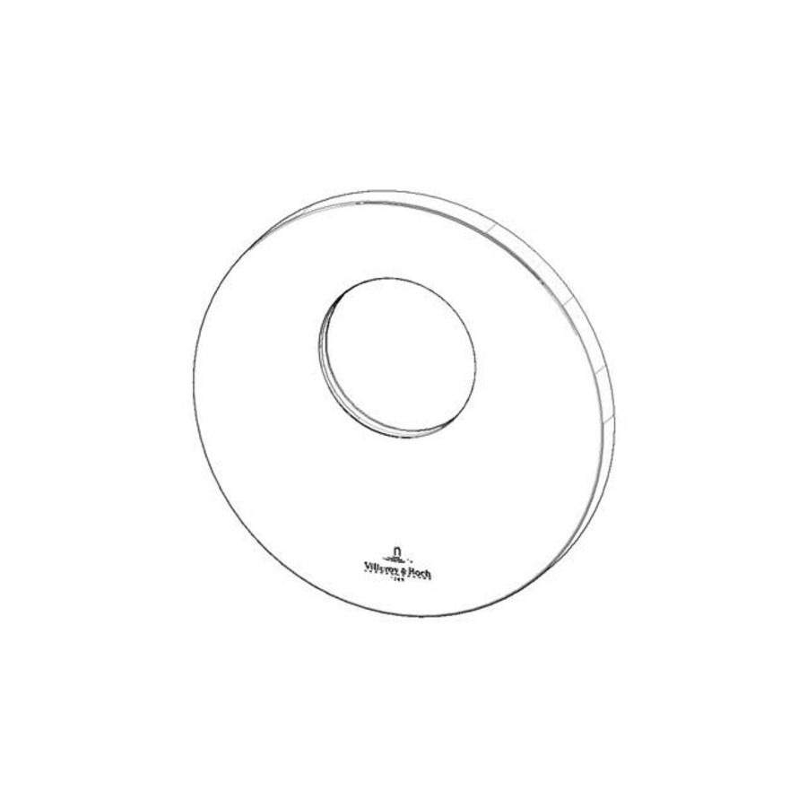XTOOL Rozet 124x10mm Mat Wit 091102160-10