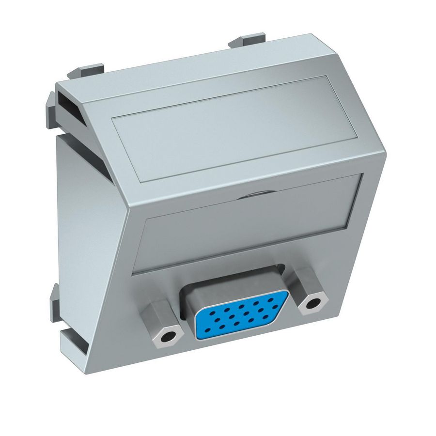 Draagplaat VGA connector met schroefaansl. 45x45mm