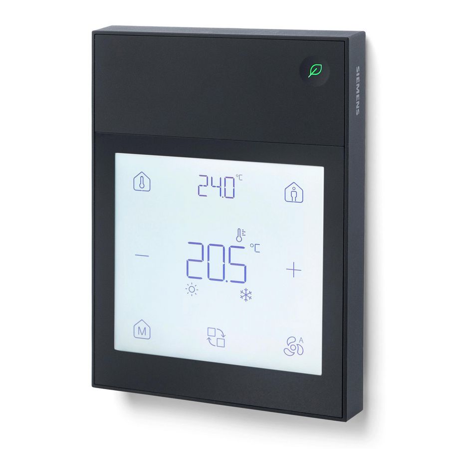 Ruimte-unit KNX temperatuur  relatieve vochtigheid zwart