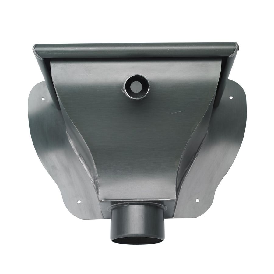 RHEINZINK prePATINA graphite-grey vergaarbak Haarlem 80mm