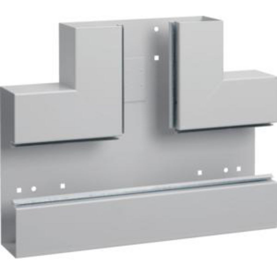 T-stuk staal voor goot BRS 65x210mm lichtgrijs