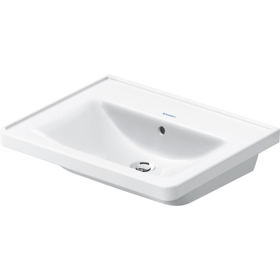 D-NEO #236760 wastafel 600mm wit zonder kraangat