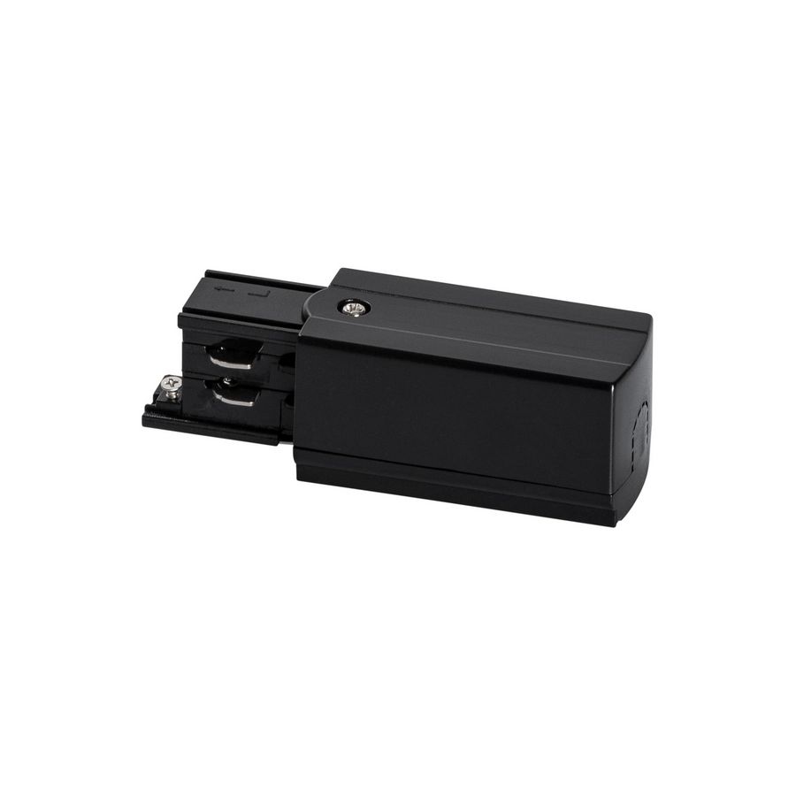 3-Fase rail eindvoeding (aarde links) zwart 41093212