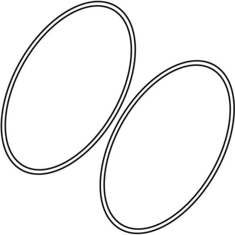 set O-ringen voor afvoerkap voor wastafel (2 st.)