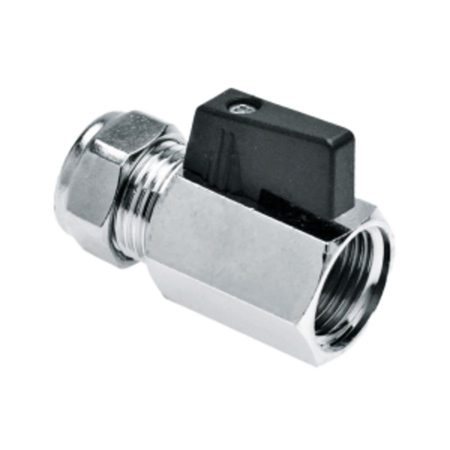 Kogelkraan model ballofix verchroomd 1/2"bi.x15mm knel