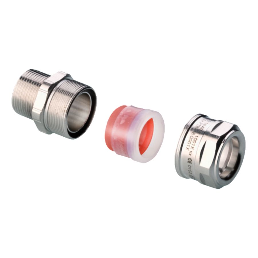 Kabelwartel ATEX EX-d/EX-e messing vern temp 1/2NPT 8-14mm