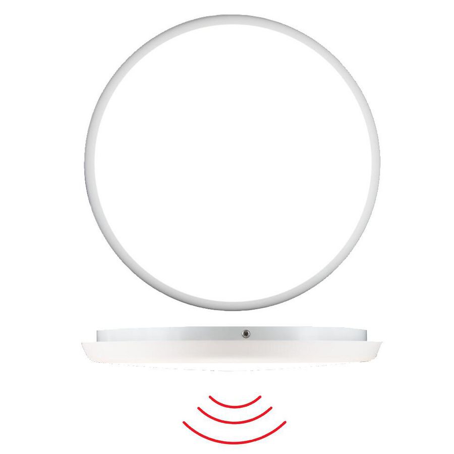 Rond armatuur 300mm 3C 360gr. Plafond- of muurmo. wit IP20 1