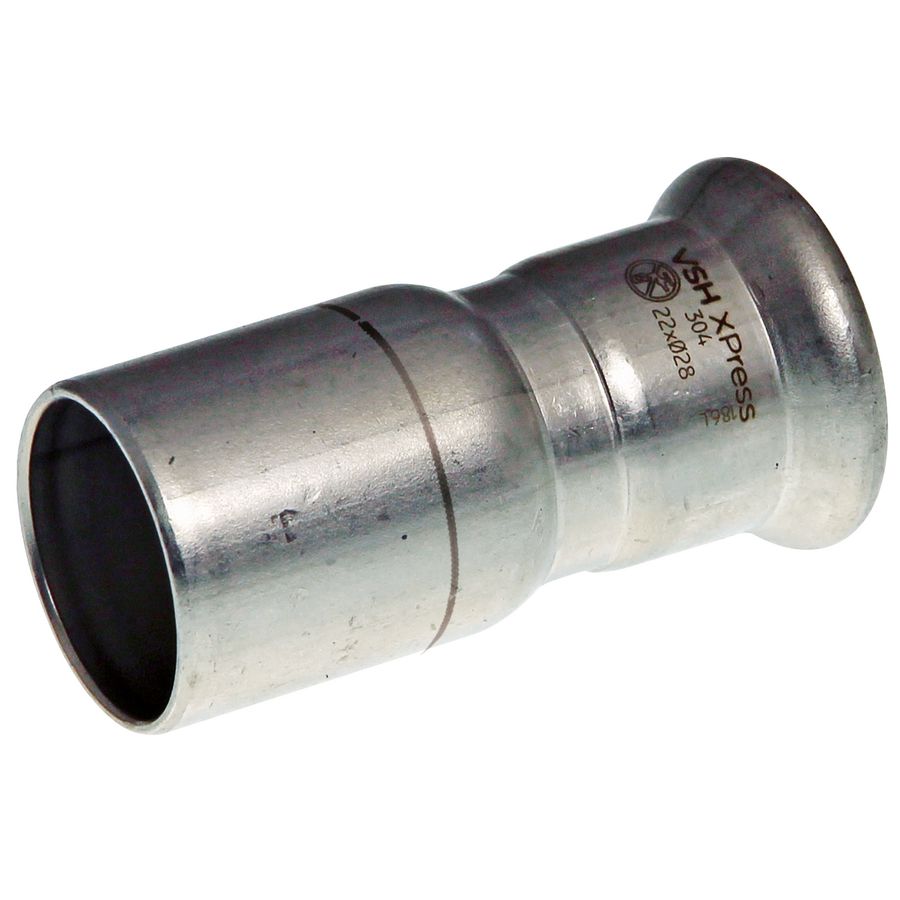 Insteekverloopsok Xpress RVS 304L(1.4301) 22x28mm spie R2407