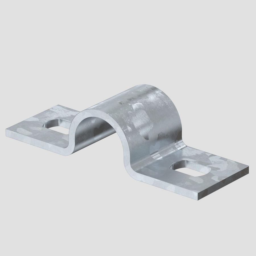 Bevestigingsklem met twee voetjes 16mm staal verzinkt VVE=50