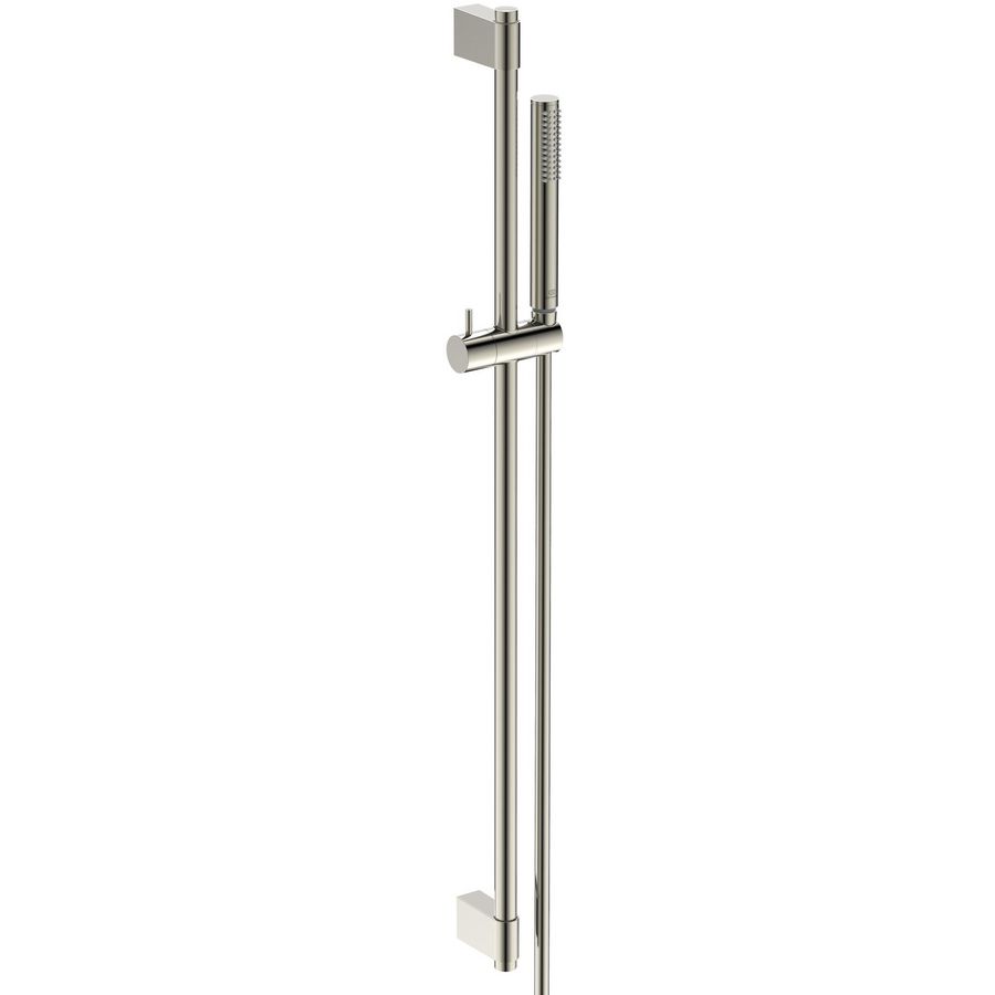 glijstangcomb 90cm 1 straalsoort staafhanddouche silver storm (rvs look) A7
