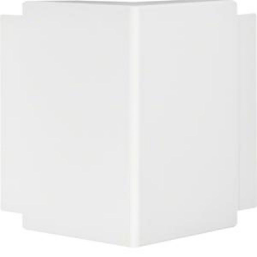 Buitenhoek voor goot 60x190mm LF/FB verkeerswit