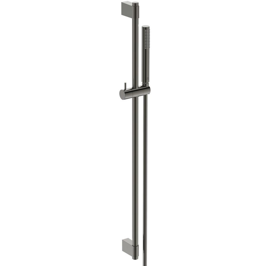 glijstangcomb 90cm 1 straalsoort staafhanddouche magnetic grey (grijs) A