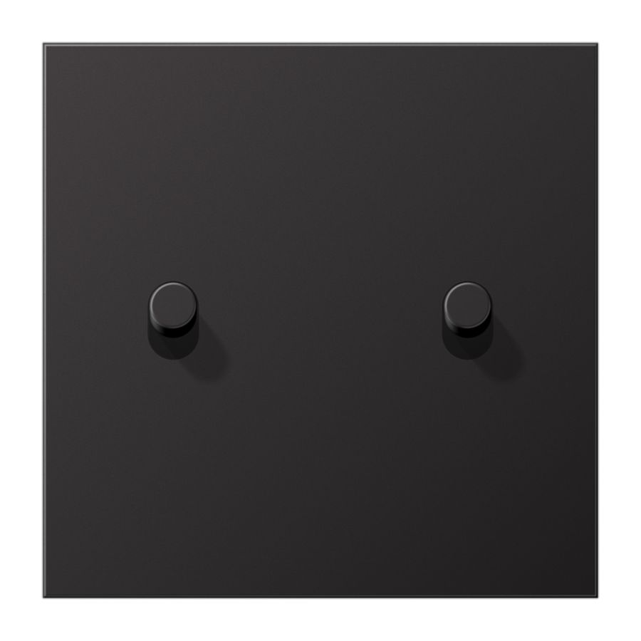 Afdekking dark 2x hevel cylinder LS1912