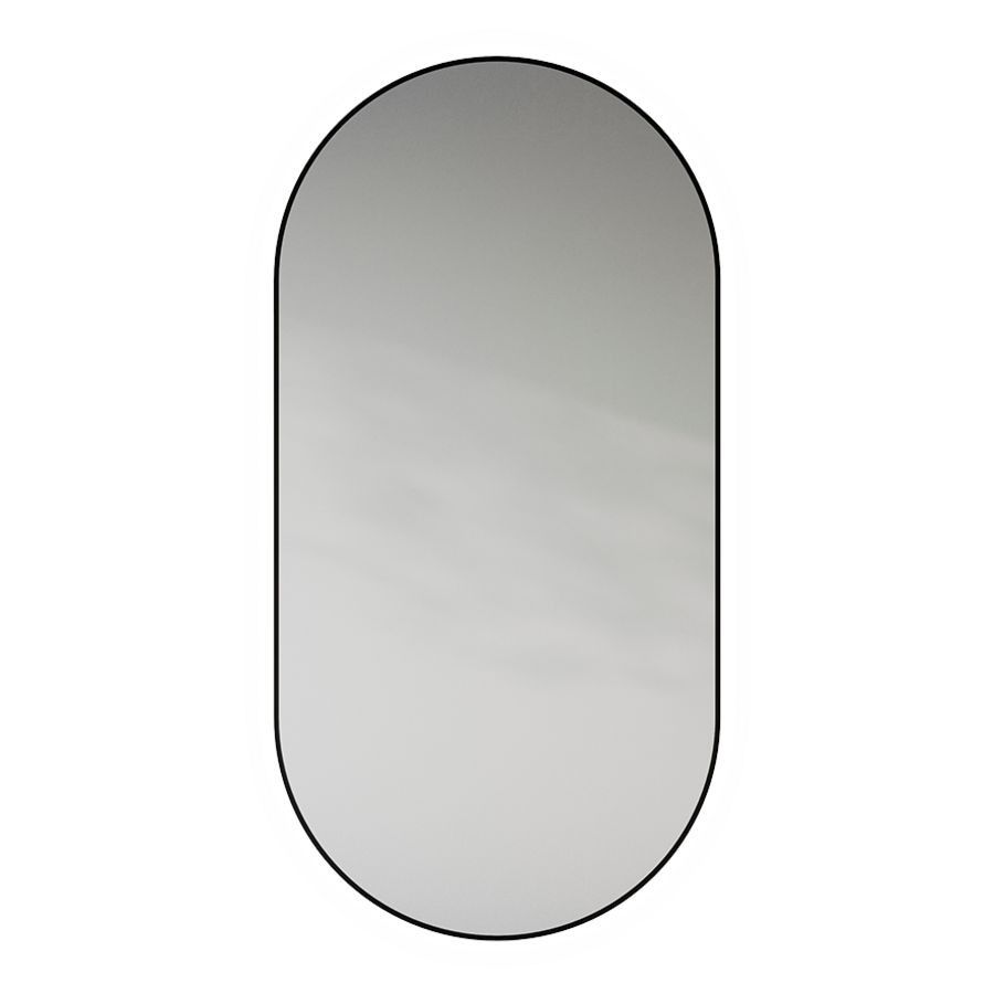Spiegel Black Line Oval XL black 800x1600mm (horz. en vertic. toepasbaar)