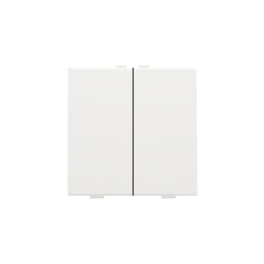 2-voudige drukknop Home Control white coated
