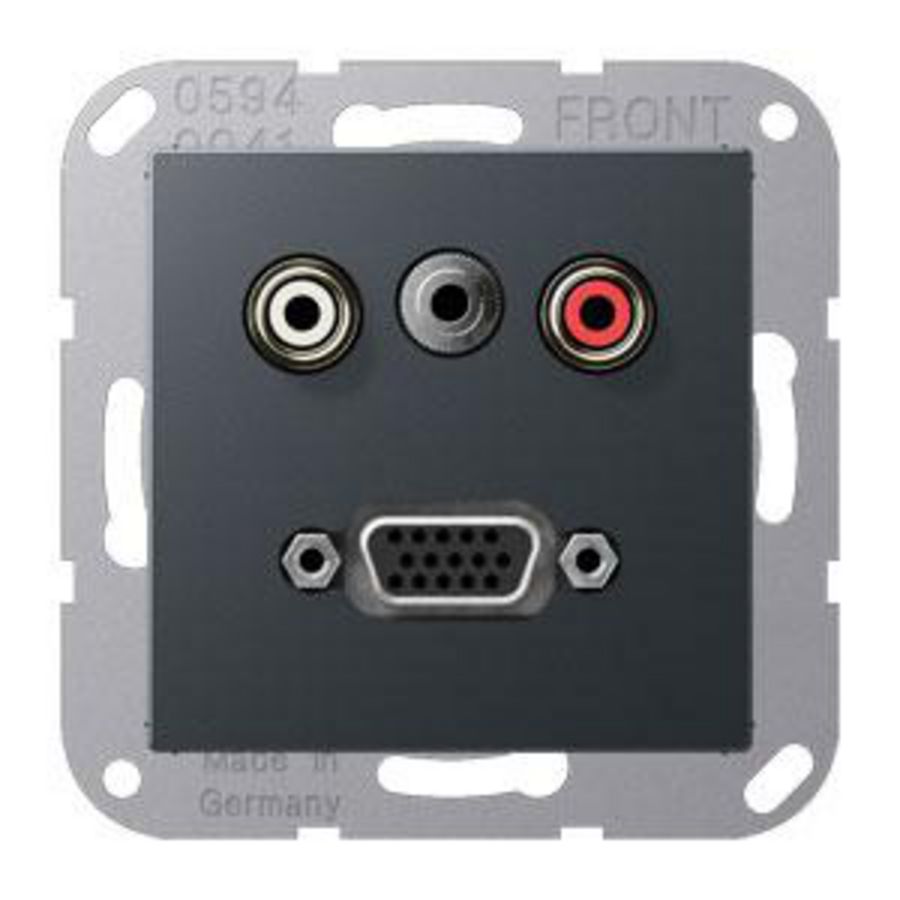 Afdekking A500 antraciet voor Audio/Jack/VGA