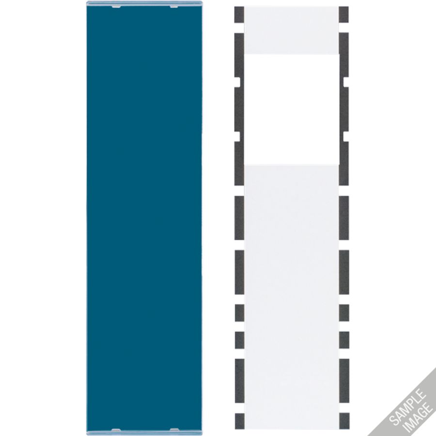 Afdekking plexiglas met tekststrook