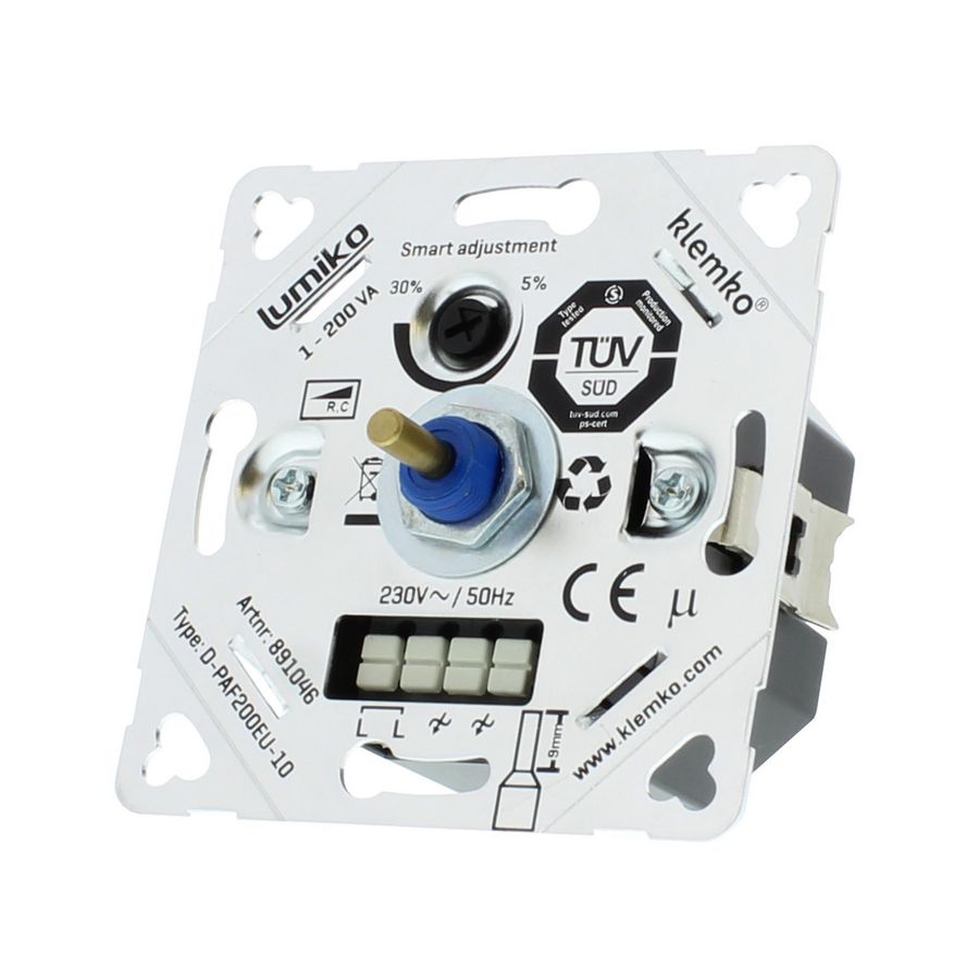 Universele leddimmer faseafsnijding tussen 1-200W EU 10mm