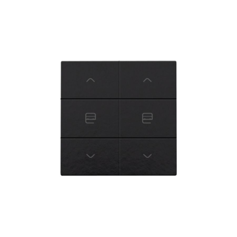 Dubbele motorsturingsbediening Home Control pianoblack