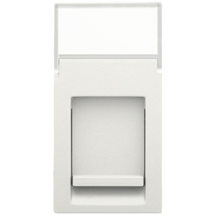 Aansluitmodule 22,5x45 RJ tbv Connector stopcontact wit