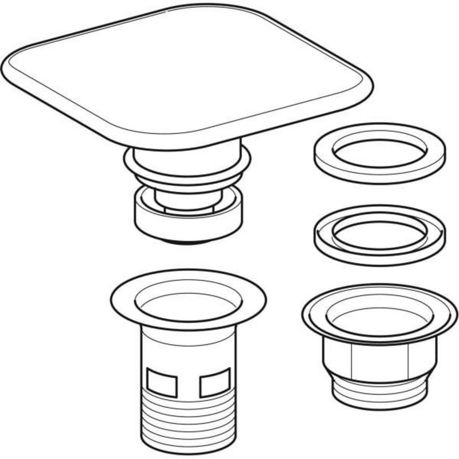 Afvoerdeksel voor wastafel 595765000