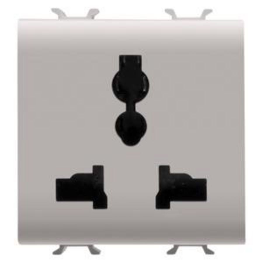 MULTISTANDARD SOCKET- 2P+E-13A/250V ac-15A/127V ac VVE=10