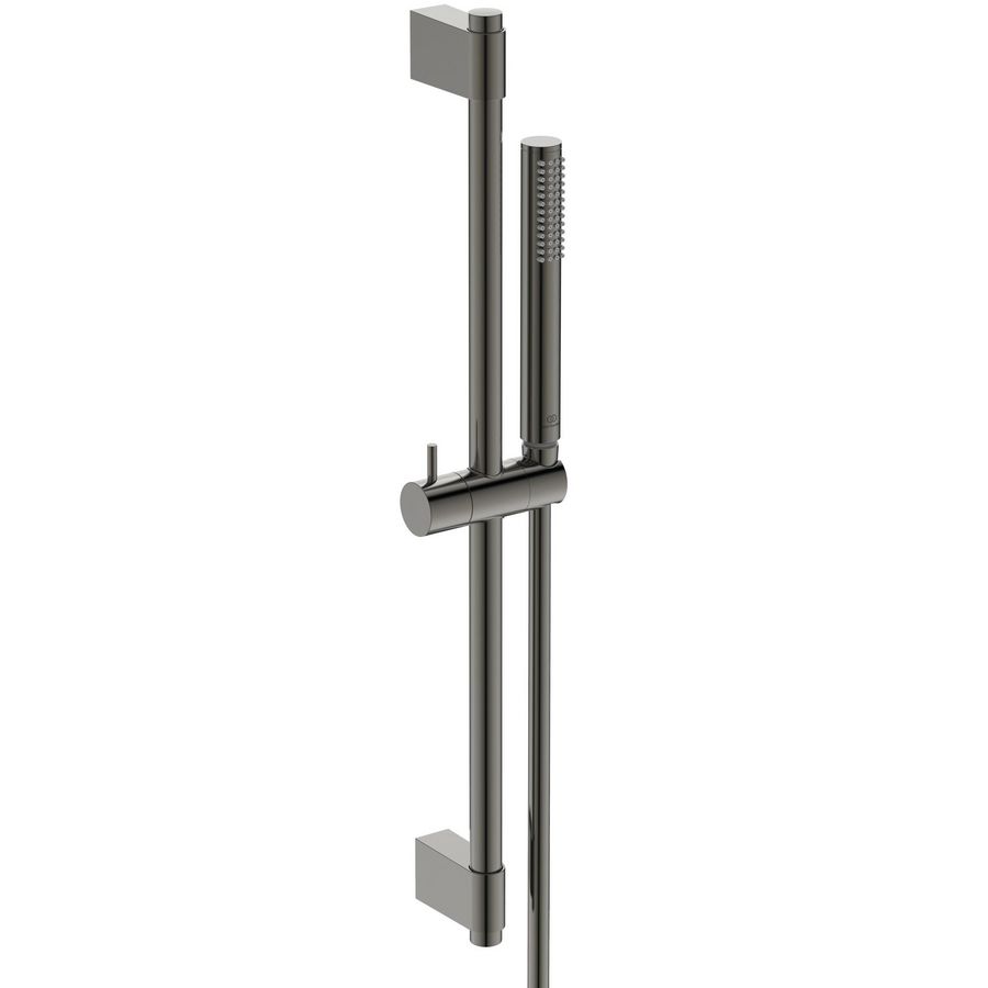 glijstangcomb 60cm 1 straalsoort staafhanddouche magnetic grey (grijs) A