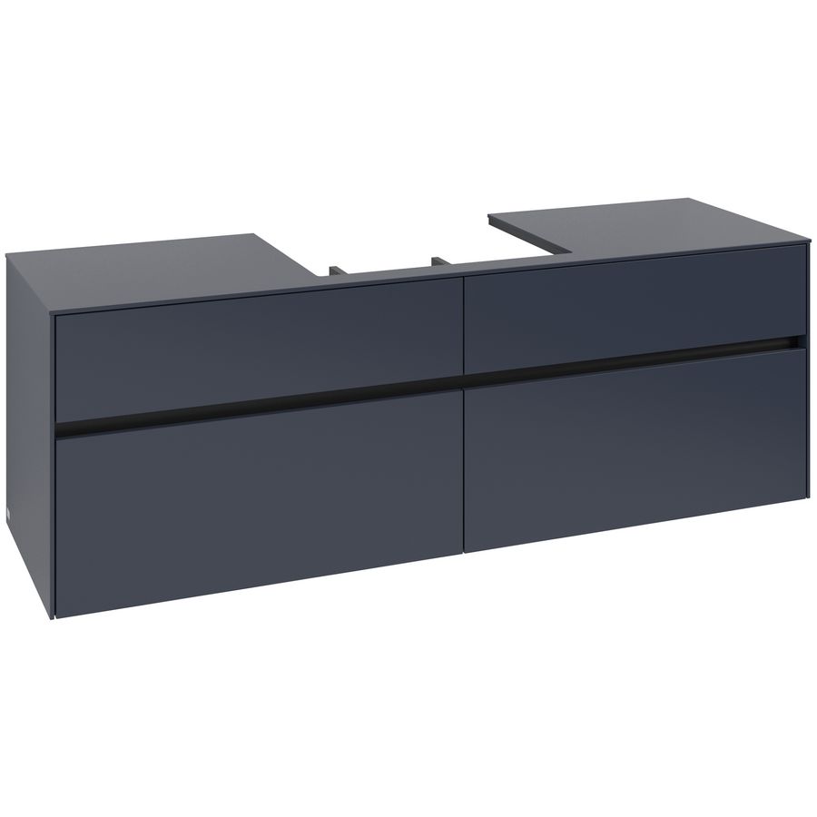 Wastafelonderkast Collaro 1600x548x500mm Marine Blue C025B0VQ