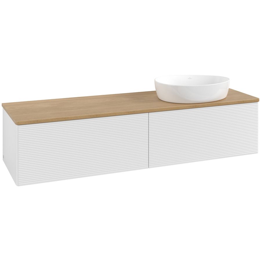 Wastafelonderkast Antao 1600x360x500mm G.White.L L38111GF