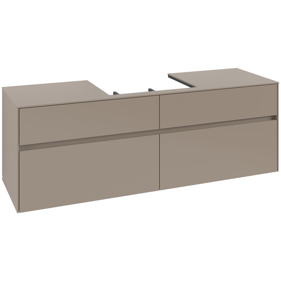 Wastafelonderkast Collaro 1600x548x500mm Taupe C025B0VM