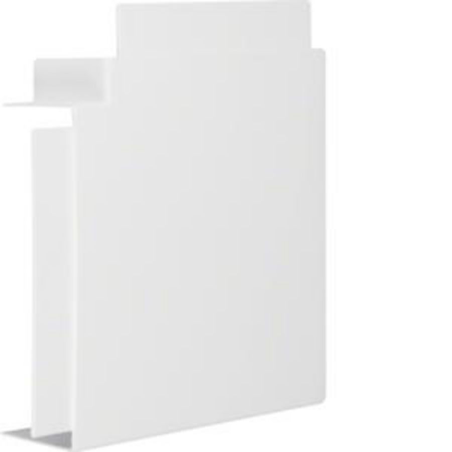 Vlakke hoek voor goot 60x190mm LF/FB verkeerswit