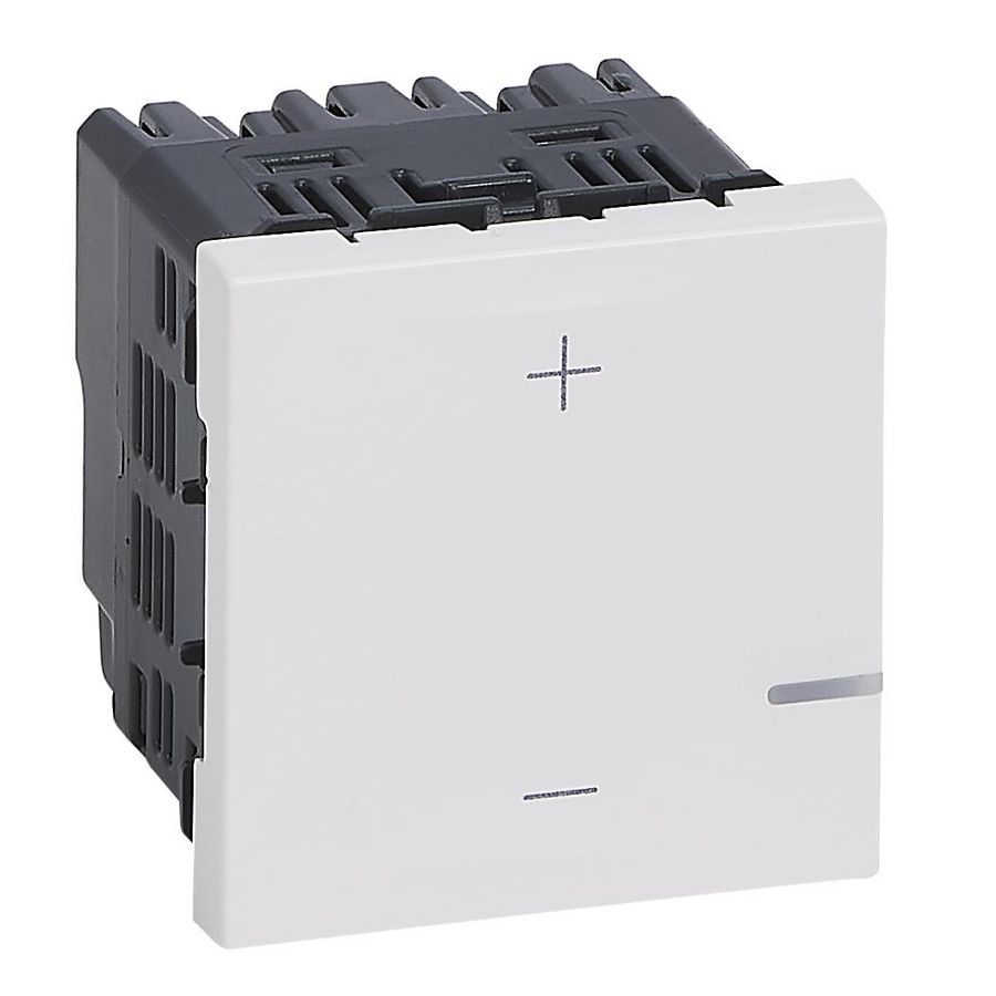 Dimmer 2-draads 3-125W 2 modulen wit Mosaic