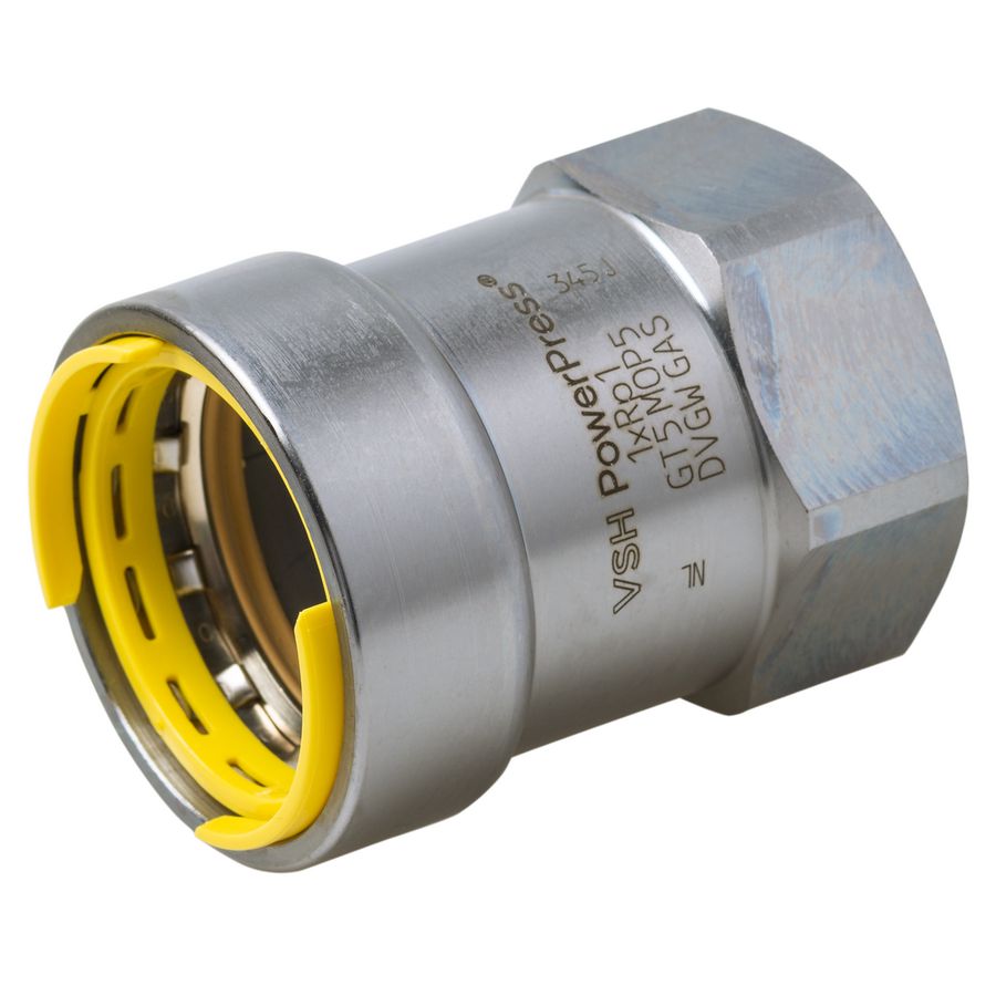PowerPress Gas overgangskoppeling FF 1.1/4"xRp1.1/4" VVE=5