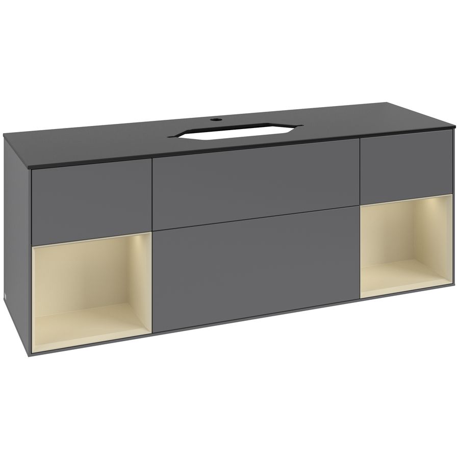 Wastafelonderkast Finion 1600x603x501mm Antr. Matt Lacquer G332HJGK